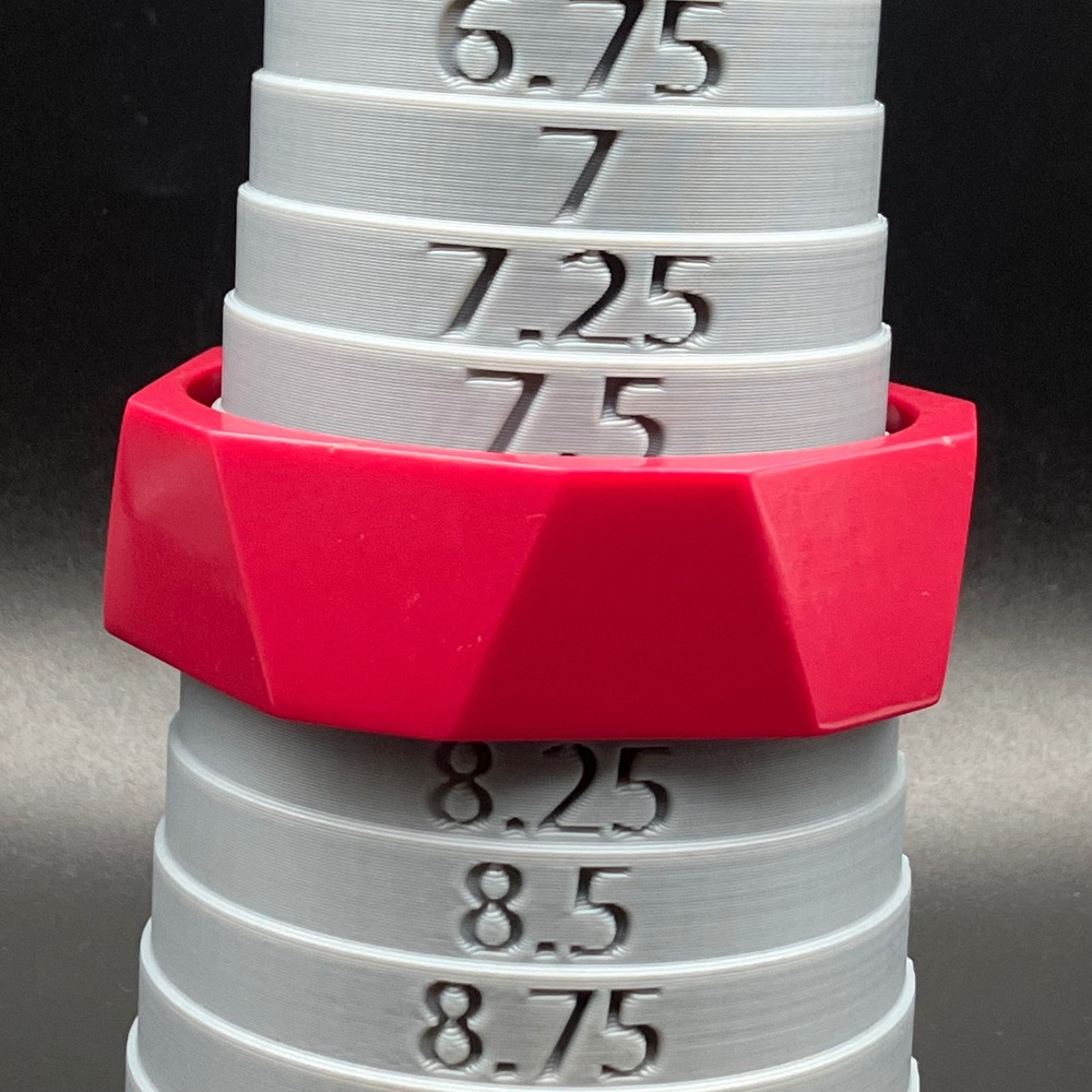 Vintage Bangle Bracelet Hot Pink Chunky Faceted Plastic Size 8" - Picture 6 of 7